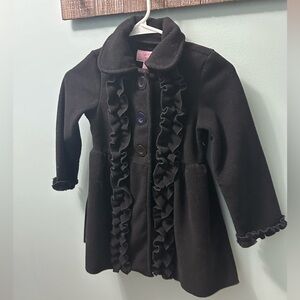 Copper Key Girl’s Dress Coat 4/5black